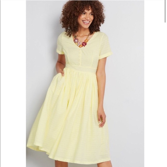 Modcloth Dresses & Skirts - Butter yellow dress